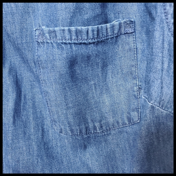 Pure Energy Denim Button Down Shirt - Picture 4 of 6